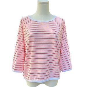 🌸 Vintage Nike 3/4 sleeve striped top size large